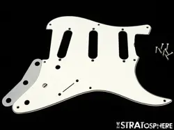 USA FENDER STRATOCASTER STRAT, ERIC JOHNSON PICKGUARD PARCHMENT 3 PLY