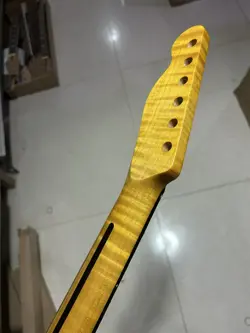 21 FRET STAINLESS FLAME MAPLE GUITAR NECK ROSEWOOD FRETBOARD FOR DIY FENDER TELE