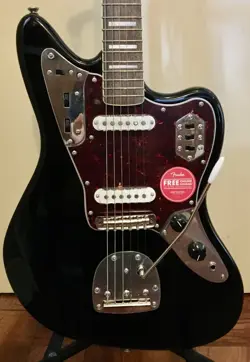 SQUIER BY FENDER CLASSIC VIBE 70S JAGUAR ELECTRIC GUITAR IN BLACK