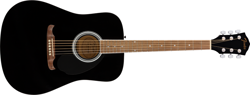 FENDER FA-125 DREADNOUGHT ACOUSTIC GUITAR, WALNUT FINGERBOARD, BLACK