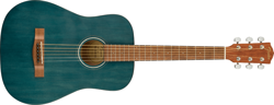FENDER FA-15 3/4 STEEL STRING ACOUSTIC GUITAR W/ BAG, WALNUT FINGERBOARD, BLUE