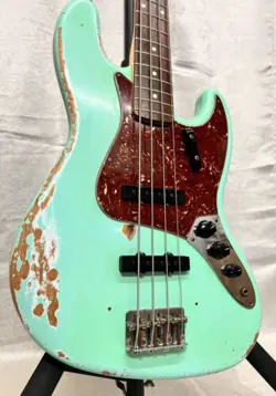 FENDER USA CUSTOM SHOP 64 JAZZ BASS GUITAR RELIC - SURF GREEN