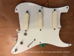 VINTAGE 1988 FENDER ERIC CLAPTON LOADED PICKGUARD AND OUTPUT JACK