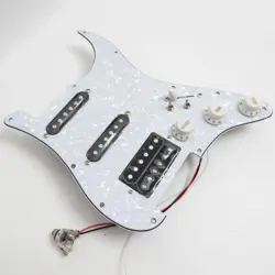 PREWIRED LOADED PICKGUARD SSH ALNICO 5 HUMBUCKER PICKUP FOR FENDER STRAT GUITAR