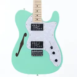 2017 FENDER MIJ JAPAN TRAD 70S TELECASTER THINLINE SURF GREEN HH 3.1KG W/GB