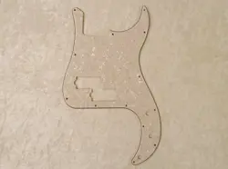 PICKGUARD AGED WHITE PEARLOID 3 PLY FOR FENDER P BASS / PRECISION BASS