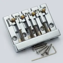 4 STRING ELECTRIC BASS BRIDGE WITH ROLLER BRASS SADDLES FIT FENDER,IBANEZ,ESP