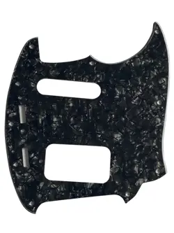 FOR FIT FENDER KURT COBAIN JAG-STANG GUITAR PICKGUARD 4 PLY BLACK PEARL