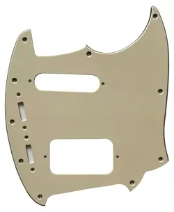 FOR FIT FENDER KURT COBAIN JAG-STANG STYLE GUITAR PICKGUARD 3 PLY VINTAGE YELLOW