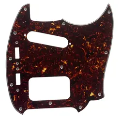 FOR FIT FENDER KURT COBAIN MUSTANG HS GUITAR PICKGUARD 4 PLY BROWN TORTOISE