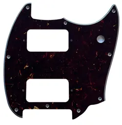 FOR FIT FENDER SQUIER BULLET MUSTANG HH GUITAR PICKGUARD 4 PLY BROWN TORTOISE