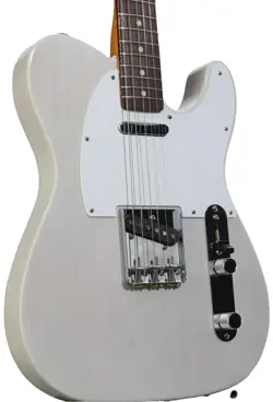 SOLIDBODY ELECTRIC GUITAR FENDER JIMMY PAGE TELECASTER - WHITE BLONDE