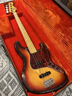 FENDER 1974 JAZZ BASS SUNBURST ALDER