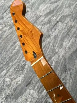 22 FRET STAINLESS ROASTED MAPLE ELECTRIC GUITAR NECK GLOSS BONE FOR FENDER START