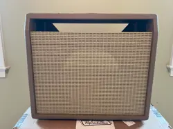 FENDER® BROWNFACE PRINCETON 6G2 1X10 COMBO GUITAR AMP REPRODUCTION CABINET