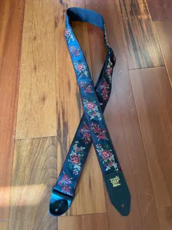 (2) ERNIE BALL JACQUARD & RAINBOW POLYPRO GUITAR STRAPS FOR FENDER STRAT TELE