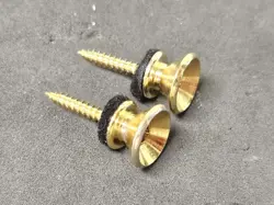 2014 GOLD FENDER VINTAGE REISSUE STRAT / TELE ELECTRIC GUITAR STRAP BUTTONS SET