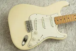 FENDER CUSTOM SHOP STRATOCASTER REVERSE LARGE HEADSTOCK MOD. USED W/HARD CASE