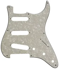 NEW  4 PLY IVORY WHITE PEARL FOR US FENDER 57' 8 SCREW STRAT GUITAR PICKGUARD