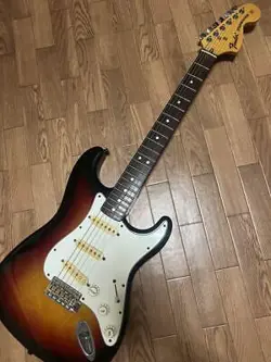 FENDER JAPAN ELECTRIC GUITAR STRATOCASTER TYPE COLOR SUNBURST USED FROM JAPAN