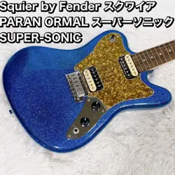SQUIER BY FENDER CPARAN ORMAL SUPER-SONIC  ELECTRIC GUITAR BLUE USED