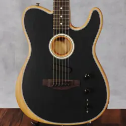 FENDER ACOUSTASONIC PLAYER TELECASTER ROSEWOOD BRUSHED BLACK #GGAVC