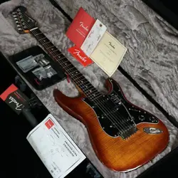 FENDER LIMITED EDITION AMERICAN ULTRA STRATOCASTER EBONY TIGER EYE #GGA33