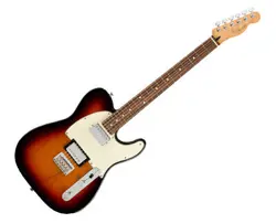 USED FENDER PLAYER TELECASTER HH - 3-COLOR SUNBURST W/ PAU FERRO FB