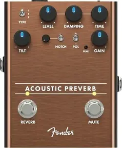 FENDER ACOUSTIC PREVERB PREAMP REVERB GUITAR EFFECTOR CZU92
