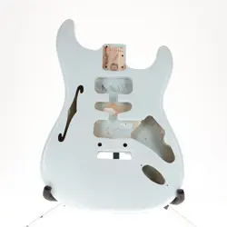 FENDER USA PRO II STRAT BODY BLANK ASH-TRANS DAPHINE BLUE  (082124-L6) 4LB.01OZ