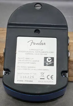 FENDER PT-100 CHROMATIC GUITAR TUNER PEDAL