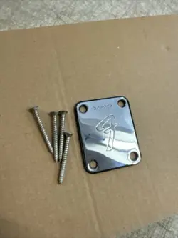 1973 1974 FENDER MUSTANG NECK PLATE 4-BOLT  P-JAZZ BASS DUO SONIC 1970S