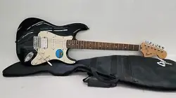 SQUIER BY FENDER ELECTRIC GUITAR AFFINITY SERIES BLACK W/ GIG BAG