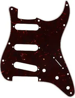 FENDER 11-HOLE MODERN-STYLE STRATOCASTER S/S/S PICKGUARD - TORTOISE SHELL