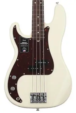 FENDER AMERICAN PROFESSIONAL II PRECISION BASS LEFT-HANDED - OLYMPIC WHITE WITH