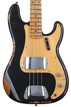 FENDER CUSTOM SHOP '58 PRECISION BASS HEAVY RELIC - AGED BLACK