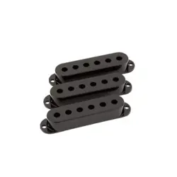 FENDER STRATOCASTER PICKUP COVERS BLACK COVER