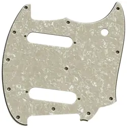 NEW FOR FENDER OFFSET SERIES MUSTANG STYLE GUITAR PICKGUARD,IVORY WHITE PEARL