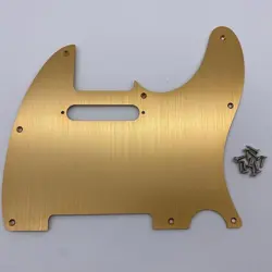8 HOLE TELE PICKGUARD GOLD ALUMINUM ANODIZED FOR FENDER STANDARD TELECASTER