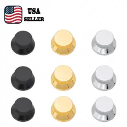 3 PCS METAL GUITAR VOLUME TONE CONTROL KNOBS FOR FENDER SQ STRATOCASTER 3 COLORS