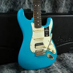 FENDER USA AMERICAN PROFESSIONAL II STRATOCASTER HSS MIAMI BLUE [STOCK CLEARANCE