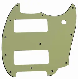 NEW FOR FENDER OFFSET SERIES MUSTANG P90 STYLE GUITAR PICKGUARD,VINTAGE GREEN