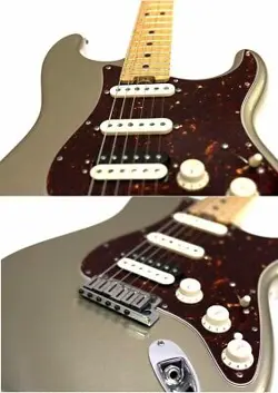 FENDER AMERICAN ELITE STRATOCASTER HSS SHAWBUCKER CHAMPAGNE