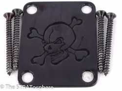 FENDER DUFF MCKAGAN DELUXE PRECISION P BASS SKULL NECK PLATE BLACK GUNS N ROSES!