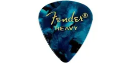 FENDER PREMIUM CELLULOID 351 SHAPE PICK HEAVY OCEAN TURQUOISE 165