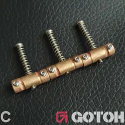 GOTOH IN-TUNE BRASS COMPENSATING SADDLES FENDER TELECASTER TELE *AGED  RELIC (C)