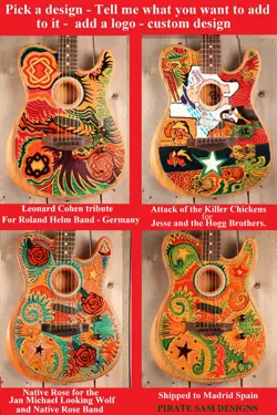 FENDER ACOUSTASONIC PLAYER TELECASTER CUSTOM ART GUITAR COMMISSION