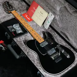 FENDER AMERICAN ULTRA LUXE TELECASTER FLOYD ROSE HH MAPLE MYSTIC BLACK #GG8OZ