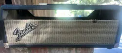 60S BLACK FACE FENDER BASSMAN  AMP HEAD CABINET