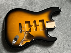 FENDER JV MODIFIED 50S STRATOCASTER GUITAR BODY SUNBURST JAPAN MIJ 3 LB 8 OZ